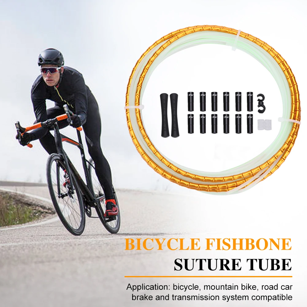 

Тормозные кабели с переменной скоростью, Комплект внешних рыболовных трубок для горного велосипеда, велосипедные трубки из алюминиевого с...