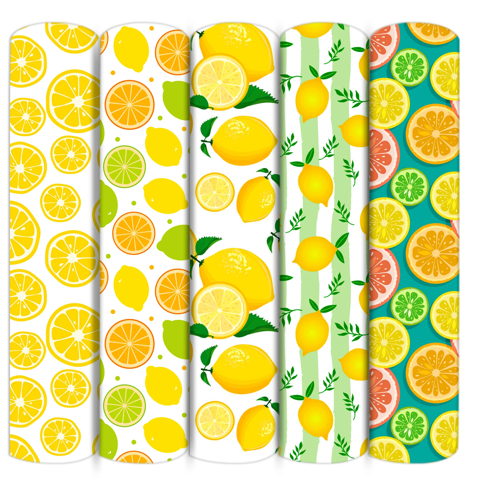 Лимон фрукты желтый серия полиэстер хлопок ткань Пэчворк Ткань детский домашний