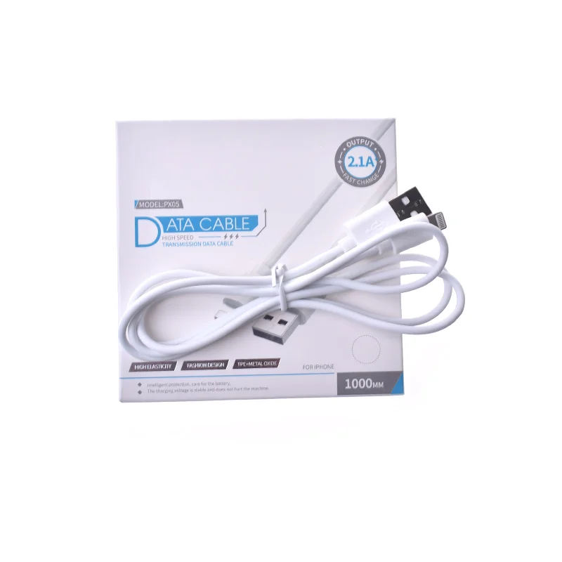 

Wholesale 1M 2.1A Usb Data Line Quick Charge Fast USB Cable for iphone 8 7 6 charger