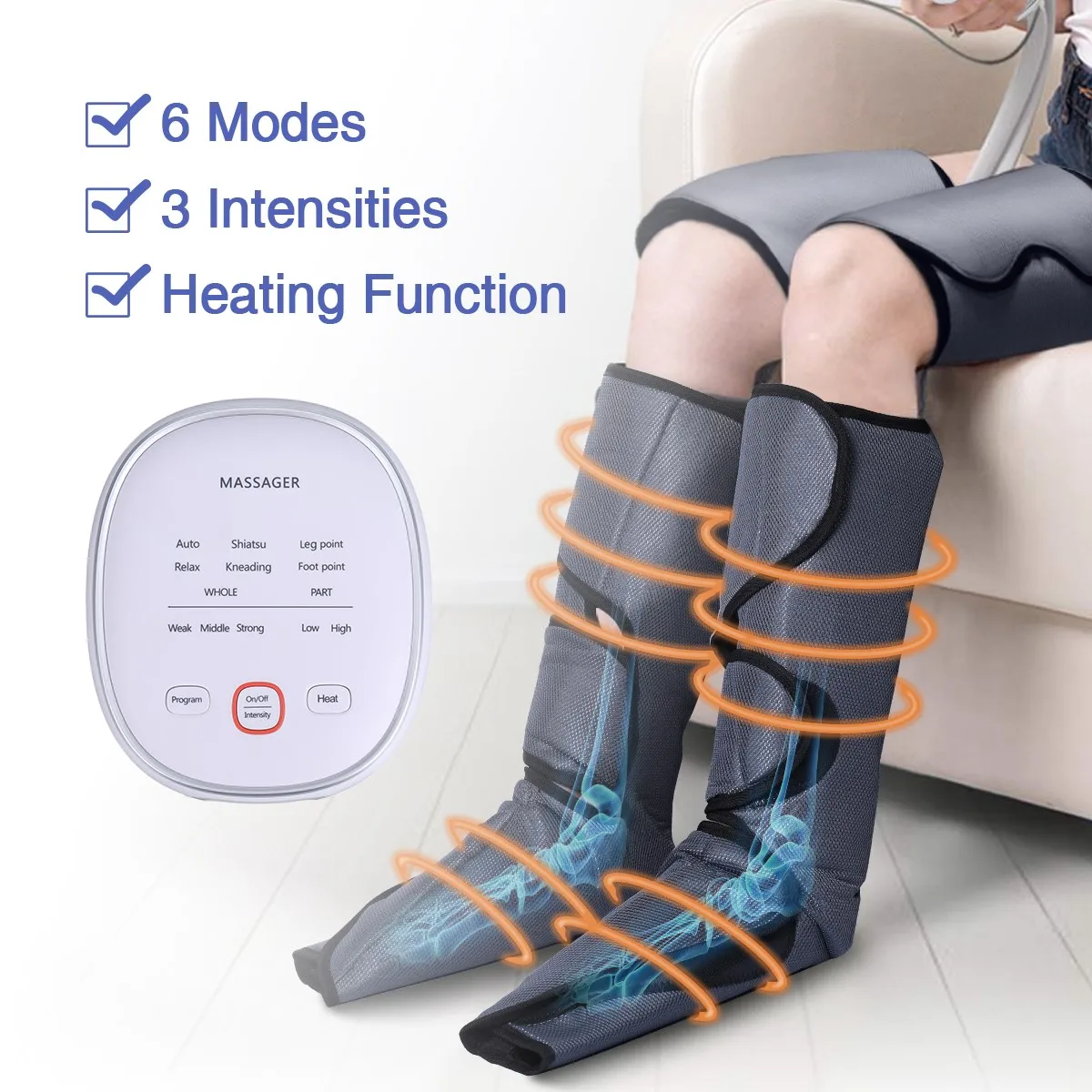 

Воздушная камера компрессионный массажер для ног вибронога терапия пневматический расслабляющий воздух облегчение боли прессотерапия Но...