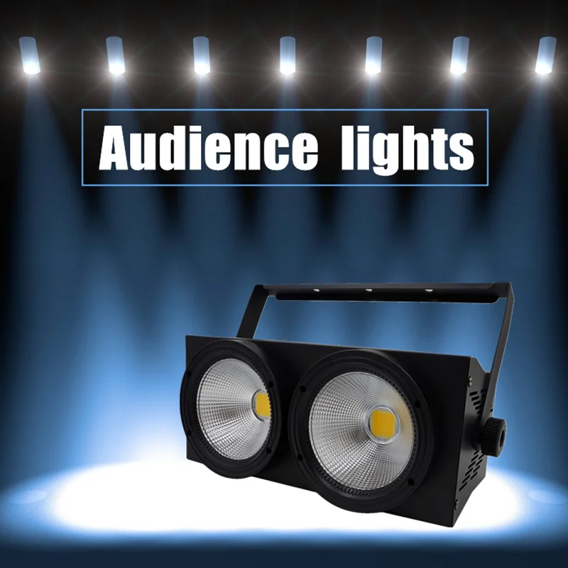 

LED COB 2eyes 2x100W Blinder Lighting DMX Stage Lighting Effect DMX Controller Club Show Night DJ DiscoStage Lighting