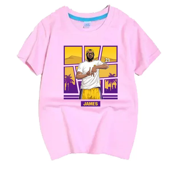 

New Hip Hop Style Street Basketball Elements Printed Short Sleeve Polyester T-Shirt In Summer 2020