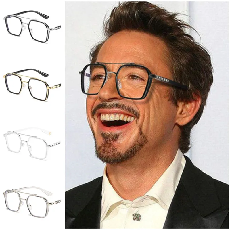 

Fashion Anti-Blue Light Glasses Unisex Double Beam 0 to +600 Prescription Reading Eyewear Spectacles Retro Eyeglasses