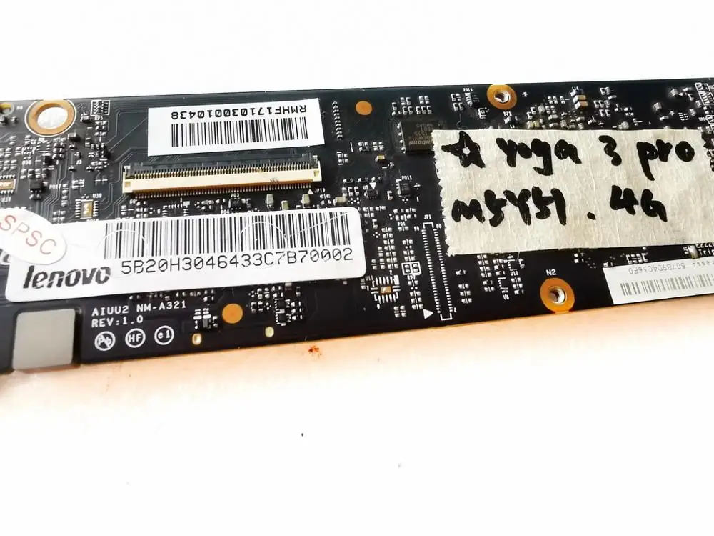 Оригинальная материнская плата для ноутбука Lenovo YOGA 3 PRO 5Y51 4 Гб цвет NM-A321 рев 1 0
