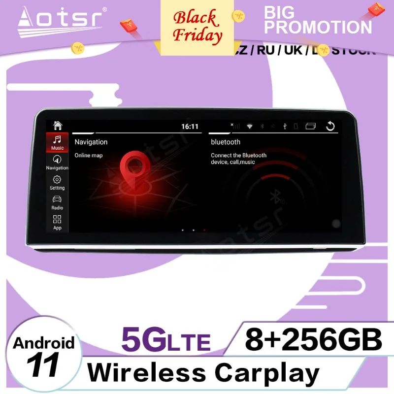 

256G Carplay 5G Android 11 Multimedia Player For BMW 7 Series 2016 2017 2018 2019 2020 GPS Navi Auto Stereo Car Radio Head Unit