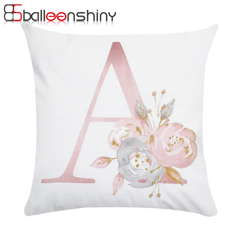 BalleenShiny 45*45 см Наволочки с буквенным принтом алфавита декоративные наволочки для
