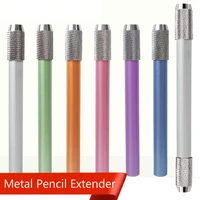 1pc metal pencil extender 6 colors sketch pen extender holder rotary detachable 150 8cm art painting tools