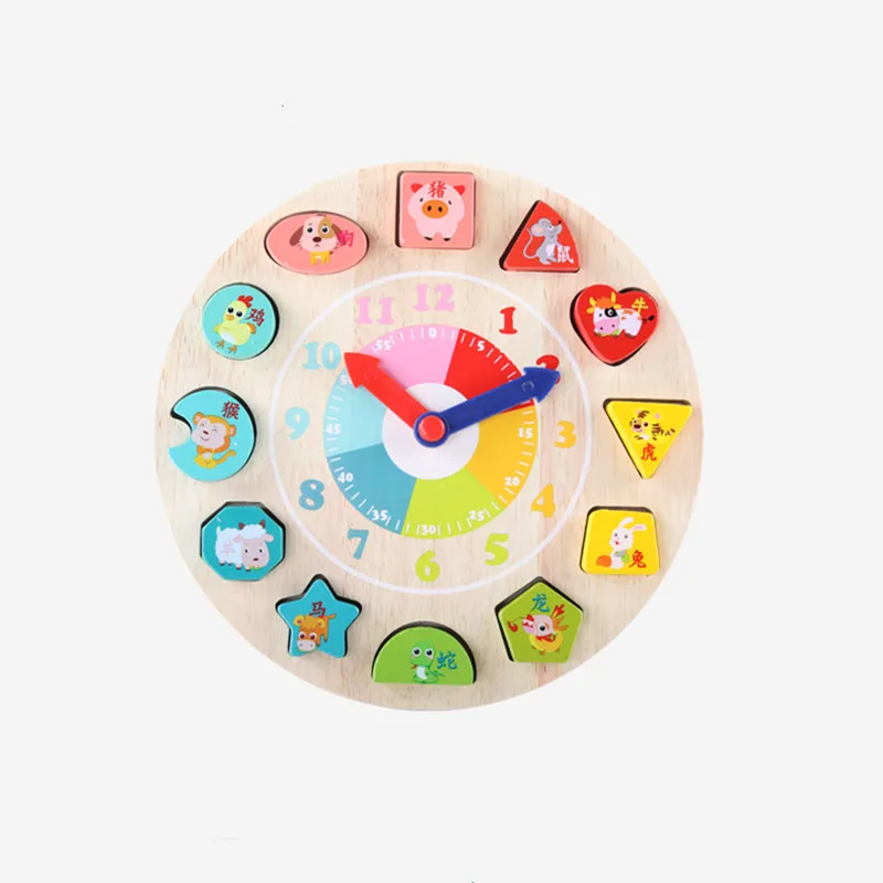 Деревянный Круглый инструмент Монтессори для демонстрации показаний