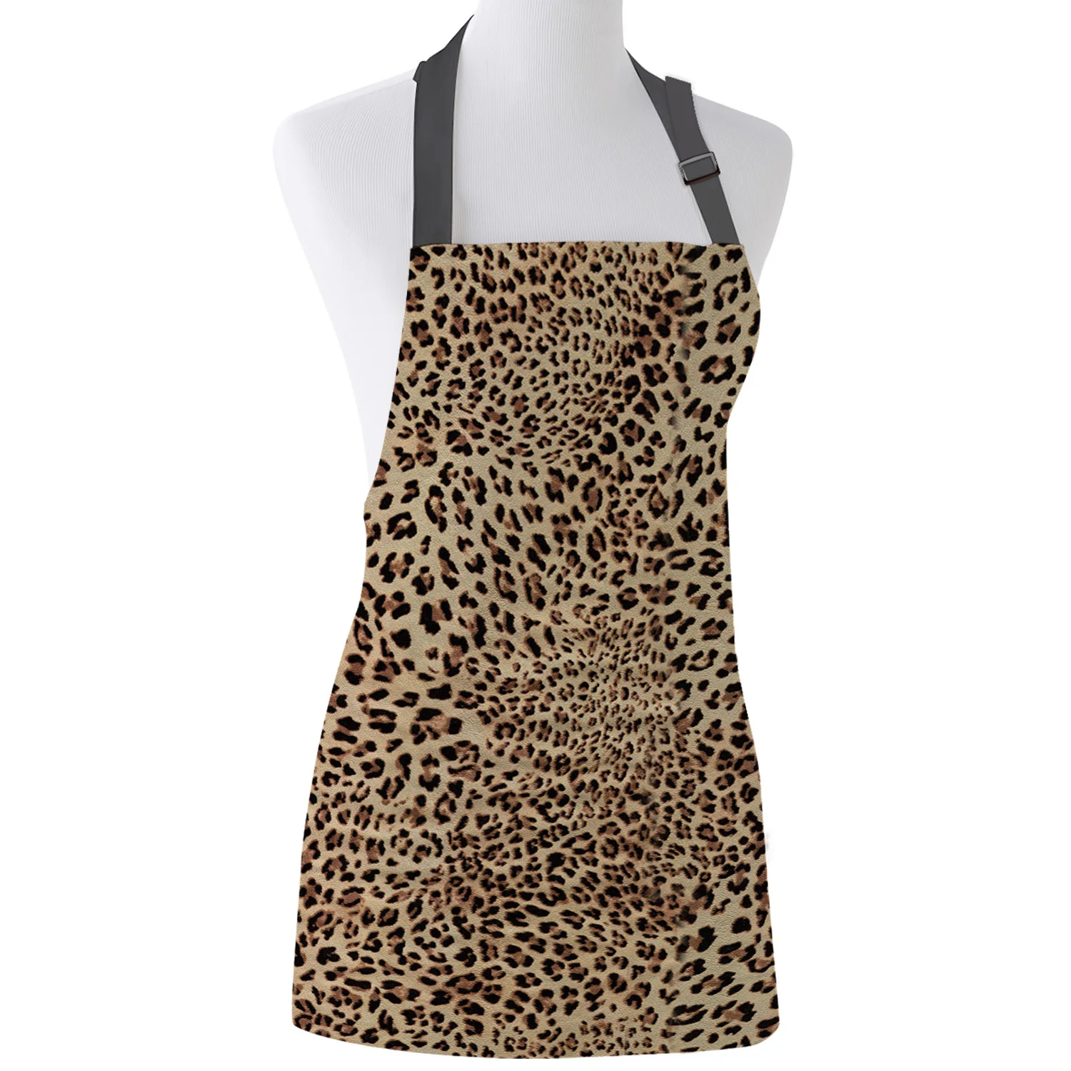 

Кухонный Фартук, сексуальный леопардовый принт, регулируемый нагрудник для барбекю, фартуки из парусины для женщин, для приготовления пищи,...