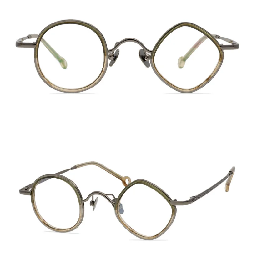 Belight Optical Germany Design Pure  Artistic Weird Style Metal Small Prescription Eyeglasses Spectacle Frame Eyewear 9537