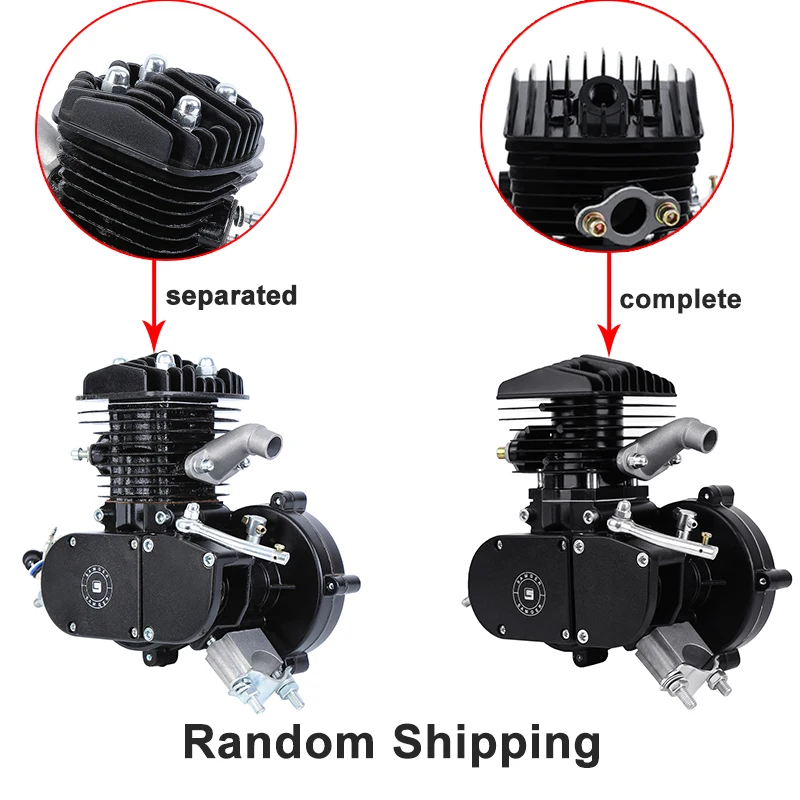 Комплект бензинового двигателя Samger для велосипеда 80 куб. См 2 такта полный