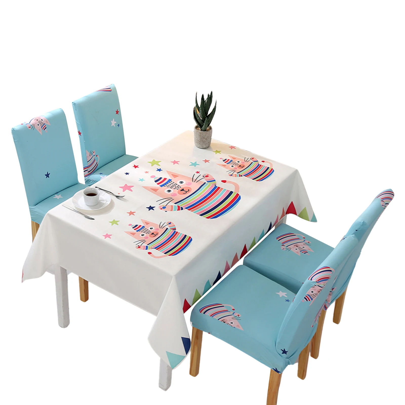 Новое поступление домашняя скатерть для стола стула крышка Принт с животными и
