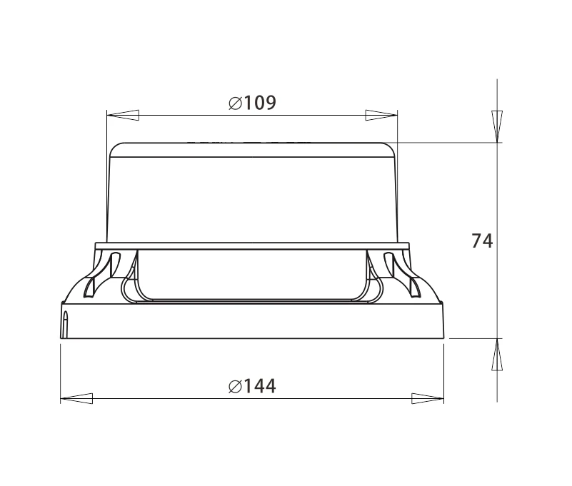 

LED Rotation Beacon with Flexible DIN Pole Mount and ECE R65/ R10