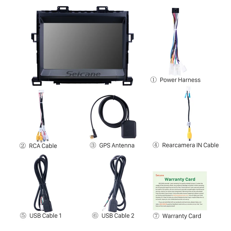 Seicane 8 дюймов для Toyota Vellfire ANH20 2009 2014 Android 9 1 радио GPS система 3G WiFi емкостный сенсорный