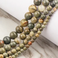 new fashion silver color leaf stone loose spacer beads for jewelry making diy bracelet necklace handmade accessories 46810mm