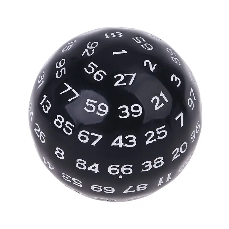 100 стороны многогранные кубики D100 многосторонний акриловые игральные кости для