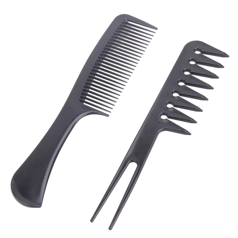 

10pcs Professional Combs Set Black Plastic Hair Styling Tools Combs Set Hairdressing Salon Hair Styling combs Brush