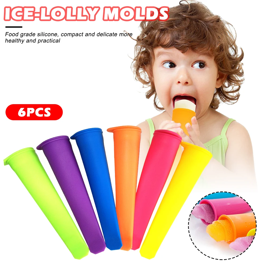 

Silicone Ice Stick Molds Ice-lolly Molds Ice Pop Maker Form For Ice Cream Maker Diy Summer Frozen Ice Cream Popsicle Maker Mould