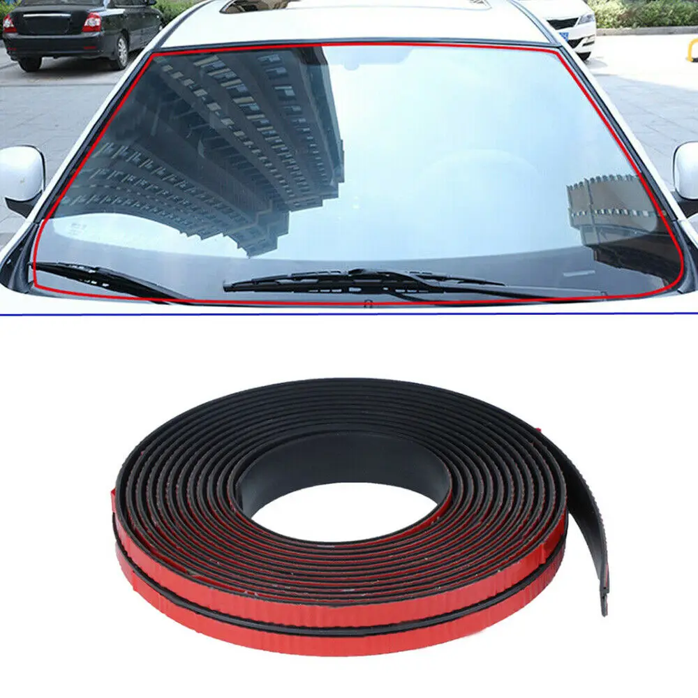 

2M Sealing Strip Universal Car Windshield Roof Seal Noise Insulation Rubber Strip Sticker 2CMx2M