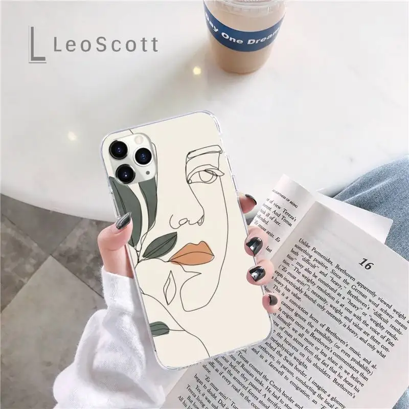 

line Phone Case For iphone 12 5 5s 5c se 6 6s 7 8 plus x xs xr 11 pro max mini