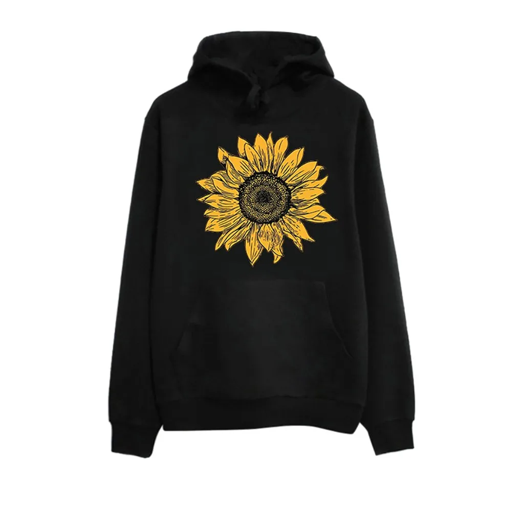 

Женский осенне-зимний толстый Свободный свитшот, легкий Модный пуловер с длинным рукавом и цветочным принтом, топ с капюшоном, женское повседневное пальто