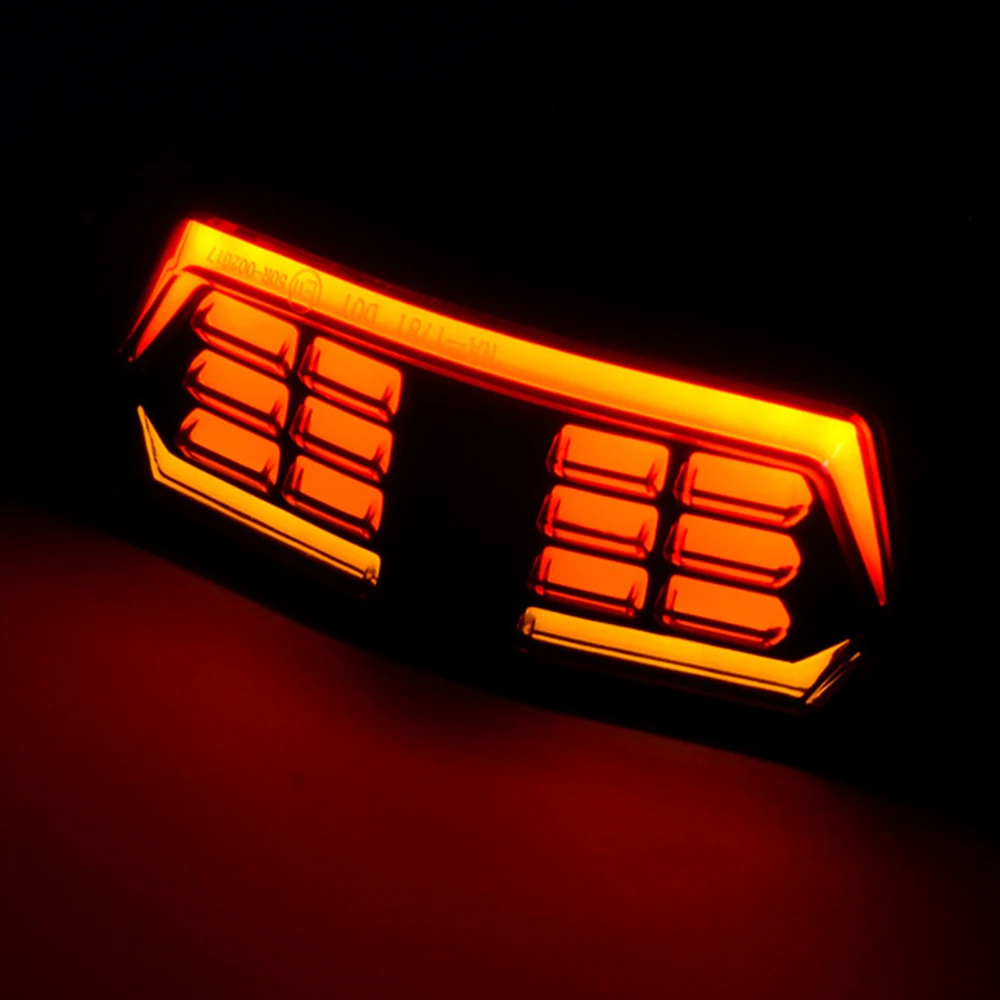 Задний красный фонарь для мотоцикла и велосипеда тормозной встроенный