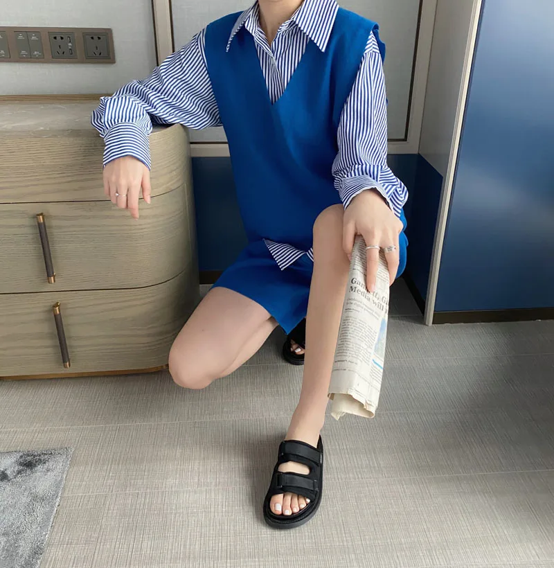 

Women Slippers Sandals Design Platform Sandals Summer Outdoor Casual Slippers Black Lazy Shoes Platform Heels Women Punk Shoes