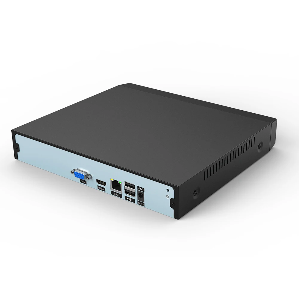 HDMI VGA 4K 5M NVR металлический корпус 32CH распознавание лица H.265 + для ip-камеры ONVIF