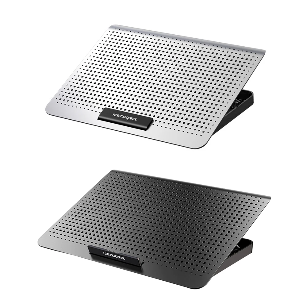 

A18 Laptop Cooling Pad with Wind Adjustment Knob 7 Height Levels Aluminum Cooler Stand Riser for 17 inch Notebook Computers