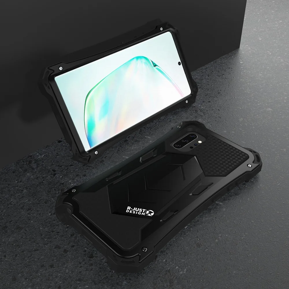 Бронированный металлический корпус из алюминиевого сплава для Galaxy Note 10 Гибридный военный, повышенная нагрузка защитный чехол для samsung Galaxy Note 10 Plus