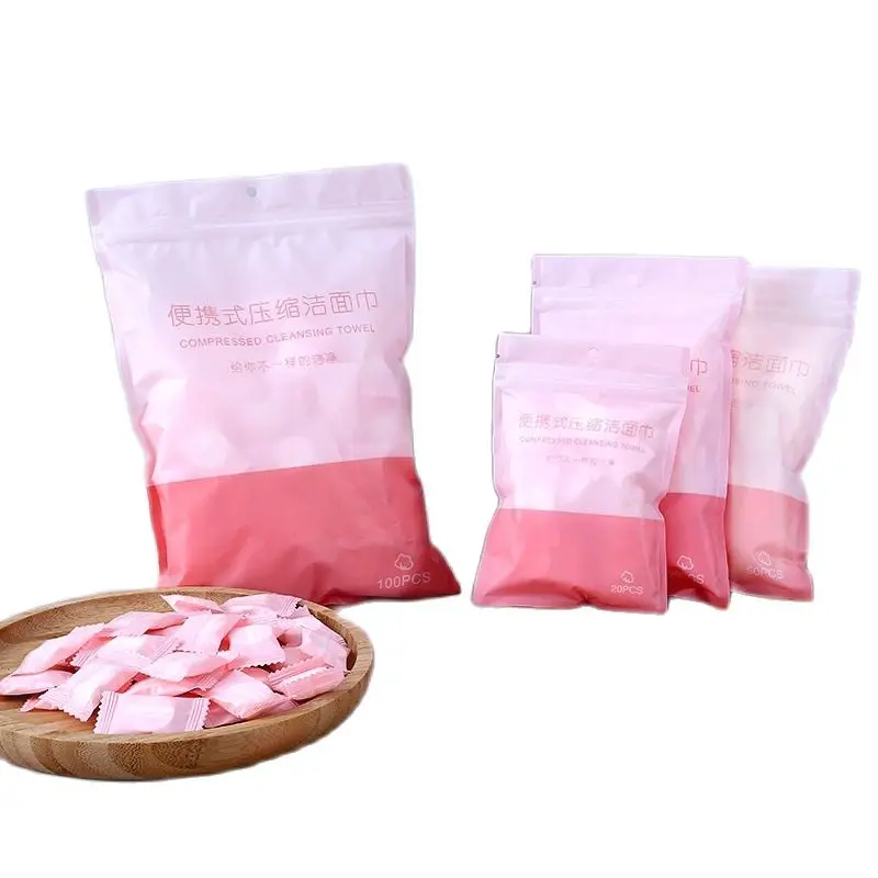 20/50 шт./лот мини сжатые полотенца одноразовые капсулы полотенце Волшебный уход за