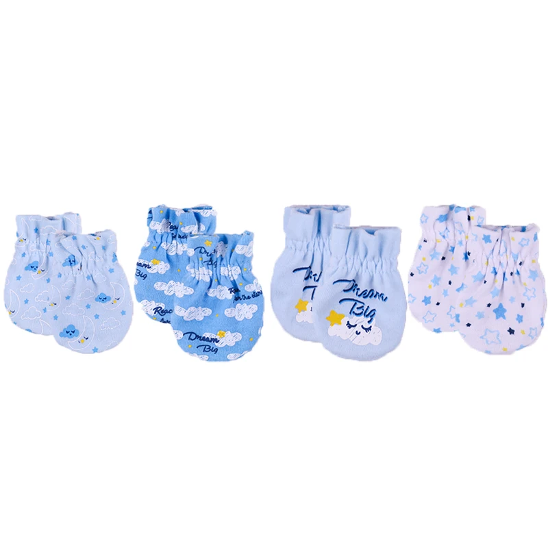 

Newborn Baby boy and girl Scratch Mittens,0-6 months Winter Cotton Four Seasons kids gloves