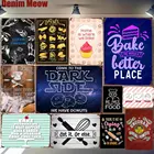 Домашний декор MN161, металлическая доска для выпечки пирожных, оловянных вывесок для кухни, кафе, ресторана