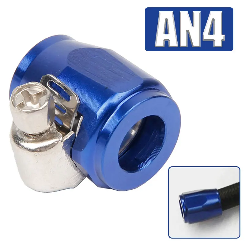 

Blue AN4 Oil Fuel Pipe Modification Fuel Pipe Durable Clip Clamp Car Modification Fuel Pipe Portable Finisher