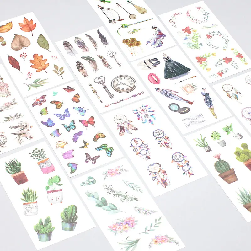 6 листов/набор альбом для скрапбукинга милые наклейки мультяшный Единорог