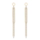 Женские Висячие серьги с цирконом, в двух коробках, из нержавеющей стали, светильник золотого цвета