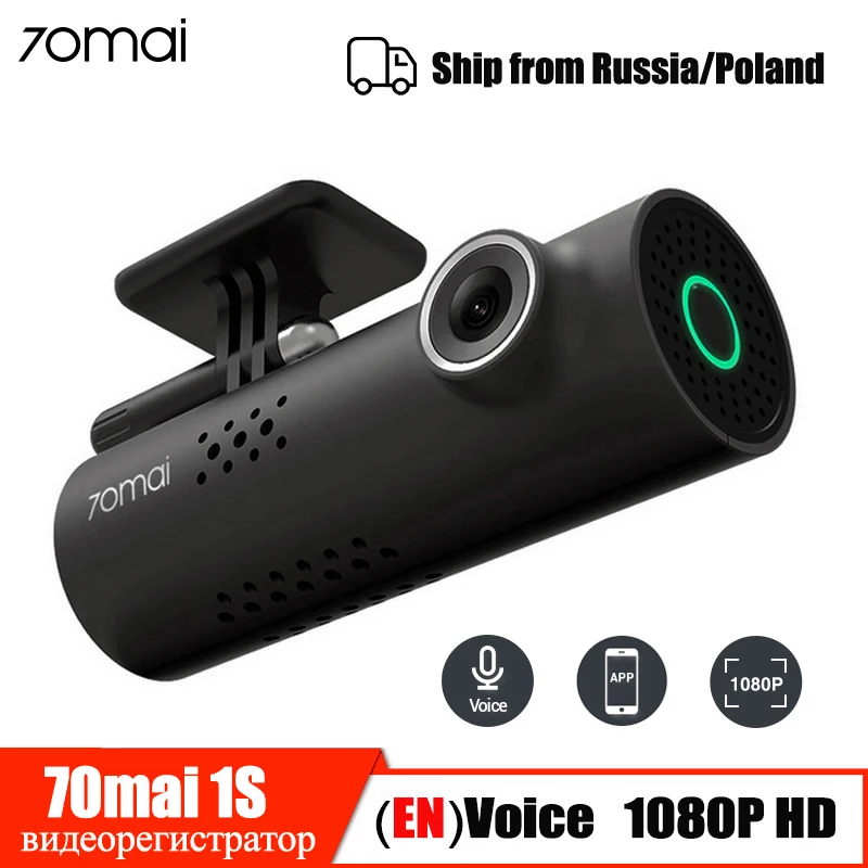 Голосовое управление 70mai Автомобильный видеорегистратор камера 1080P HD 70 Mai Dash Cam Автомобильная камера Wifi ночное видение 130 широкоугольный g-сенсор видео рекордер