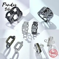 black lock ring original jewelrywhite chain link ringcamouflage ringsafety pin ringhigh quality exquisite craft jewelry