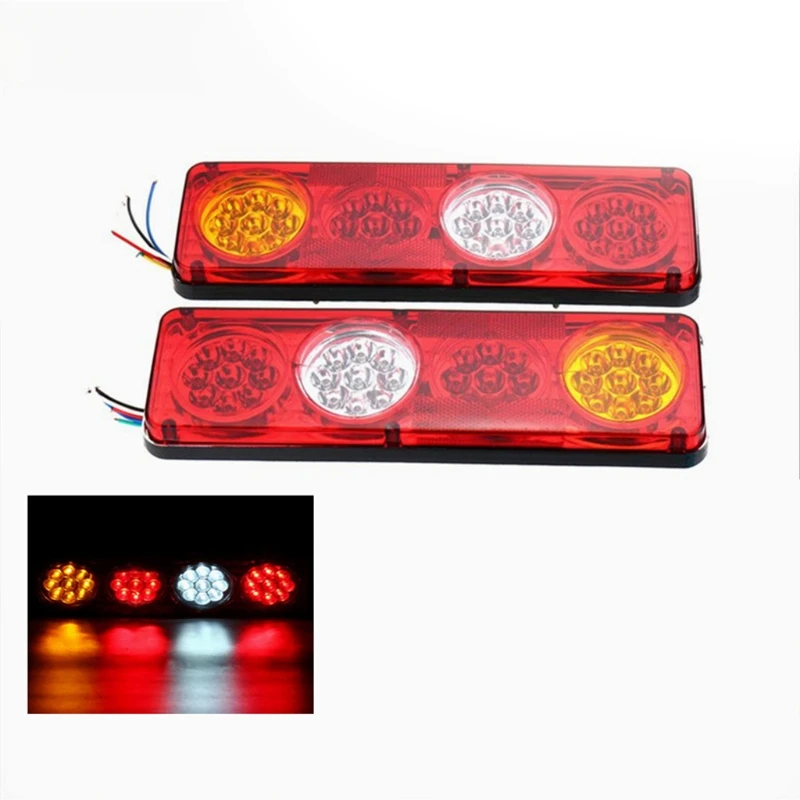 

1 Pair Waterproof Car Truck 12V 24V 36 LED Tail Light 3 Colors Indicator Rear Lamp for Truck Trailer Caravan Accessories