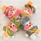 Плюшевая Игрушка-утка, 30 см, плюшевая Игрушка-утка, флифан-утка, Мягкая Игрушка-утка, белая утка, плюшевая кукла с очками