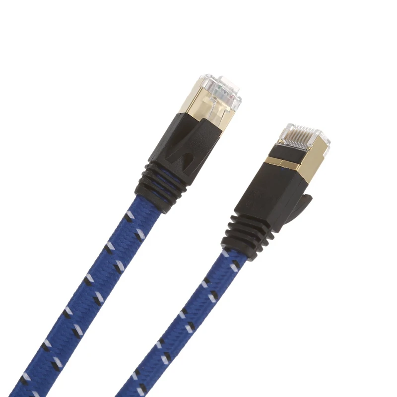 50 см Плетеный CAT 7 10 гигабитный Ethernet кабель модем маршрутизатор патч RJ45 LAN сеть
