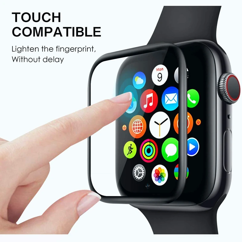 

3D Waterproof Full Screen Protector For Apple Watch 6 SE 5 4 40mm 44mm Not Tempered Soft glass For iwatch Series 3 2 1 38mm 42mm