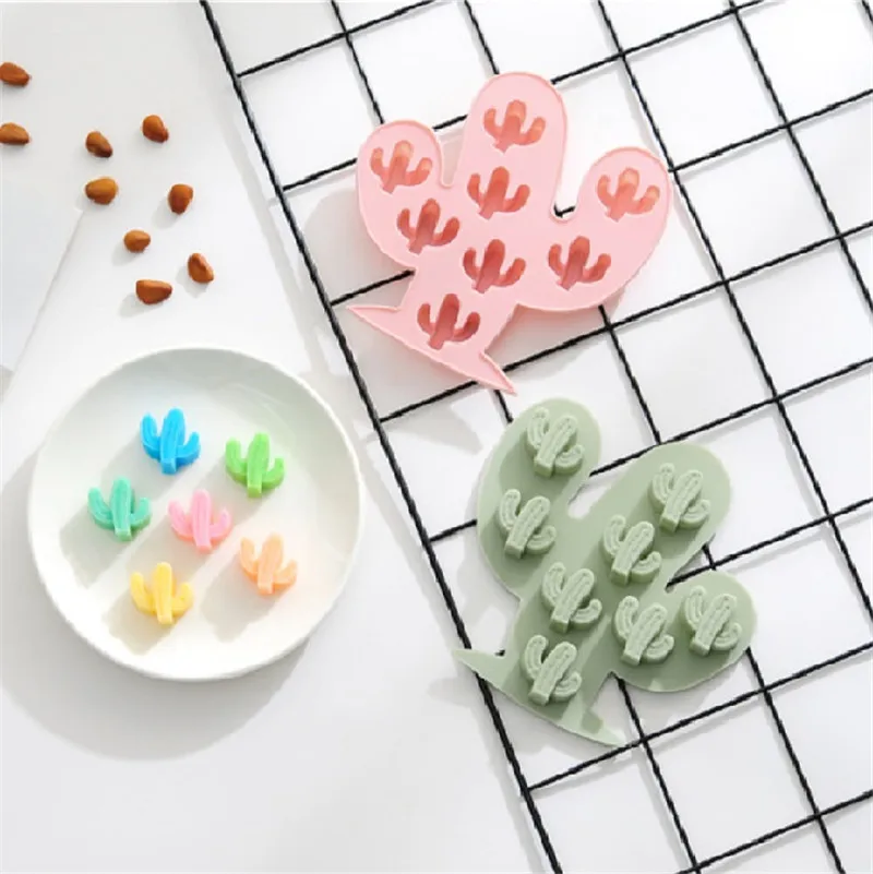 Мини кактус силиконовая форма для ручной работы шоколадная милая мыла