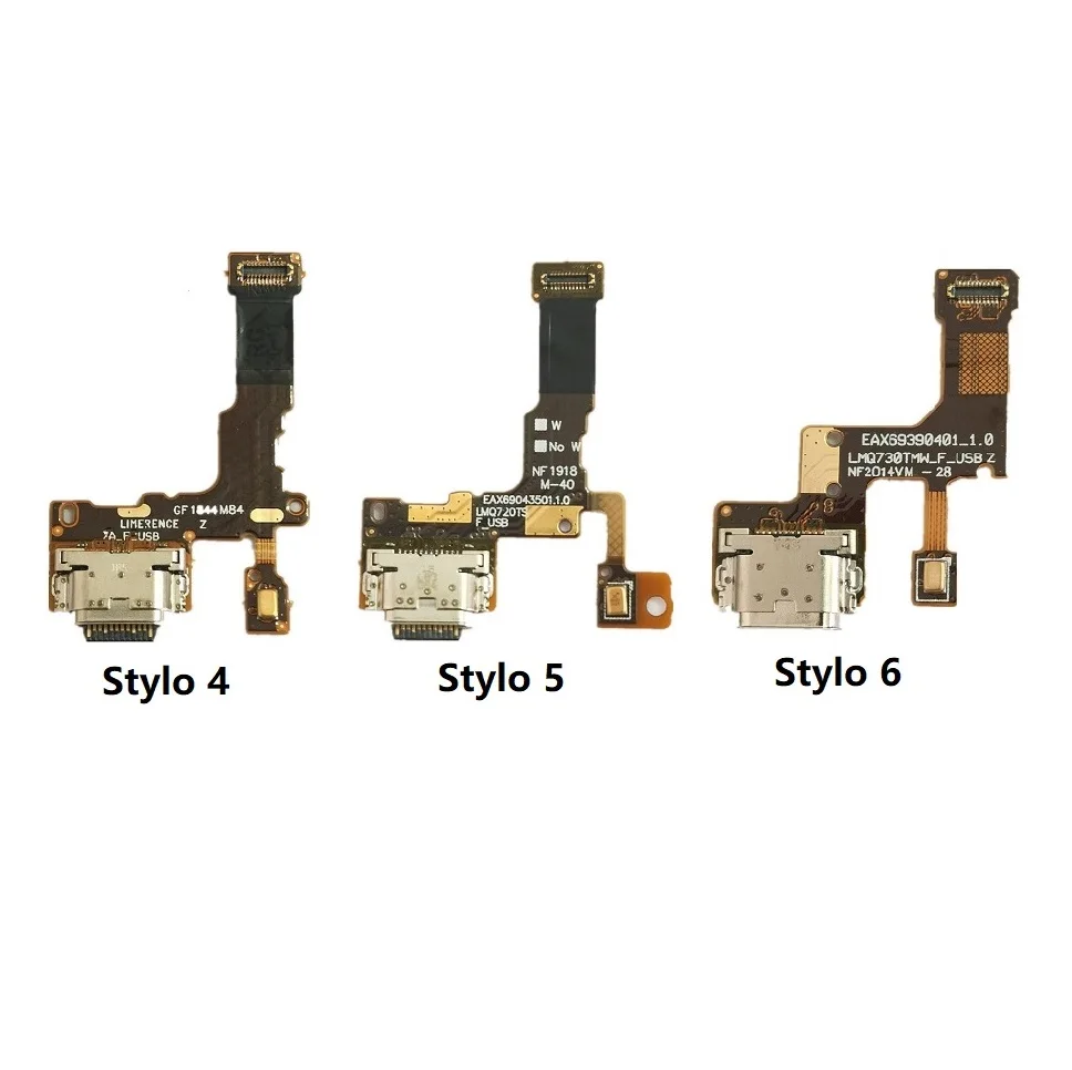 Запчасти для зарядного USB-порта док-станции гибкий кабель LG V30 V40 ThinQ V50 5G Stylo 4 5 6 Q7