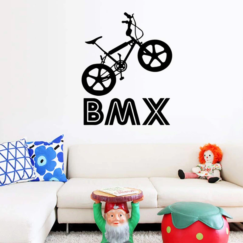 Велосипедная Наклейка на стену BMX Riders украшение для комнаты подростков и