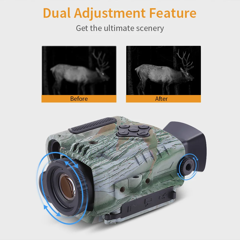 Цифровой Монокуляр ночного видения камуфляжный с ночным видением Инфракрасная