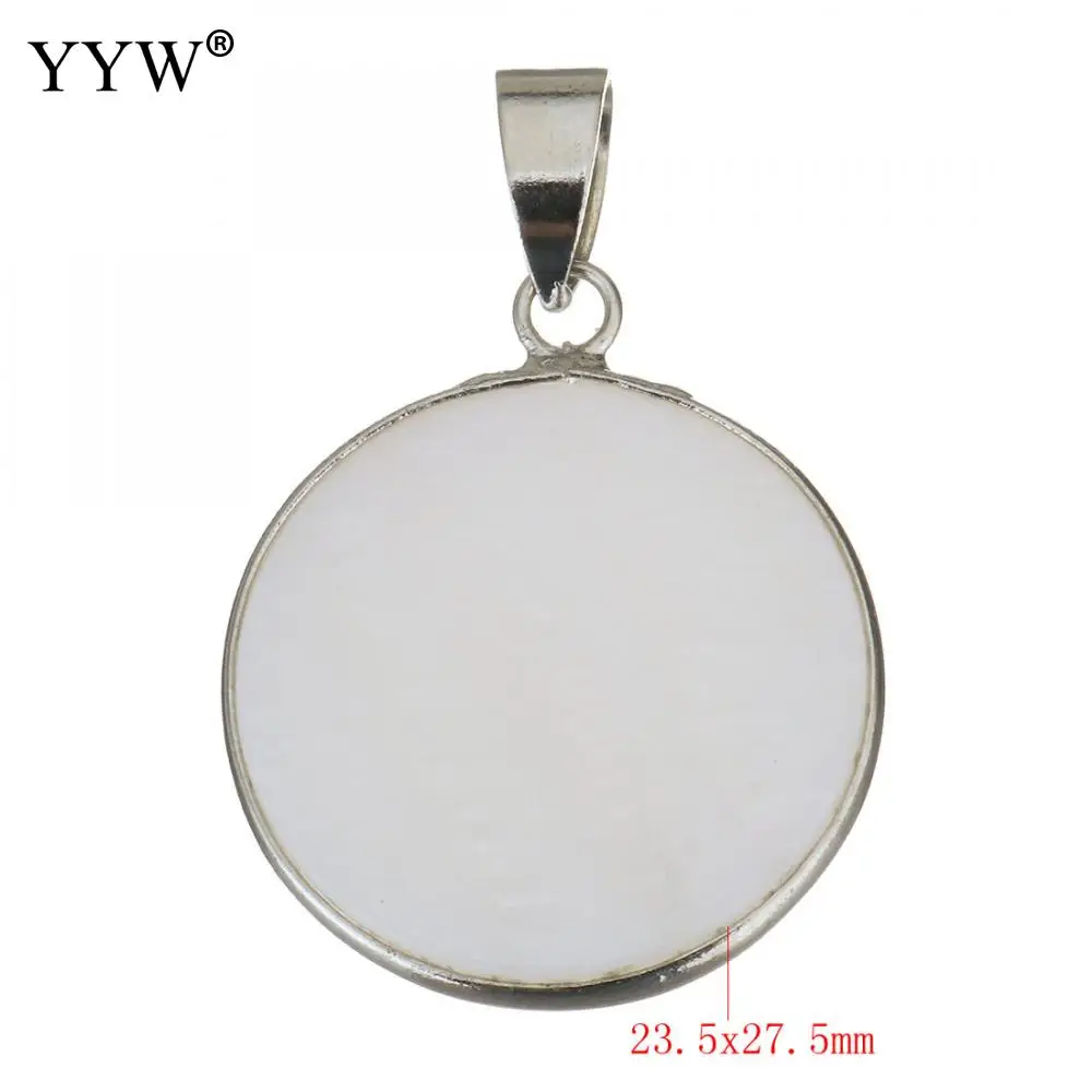 Лучшее качество естественный белый в форме раковин моллюсков Подвески плоские