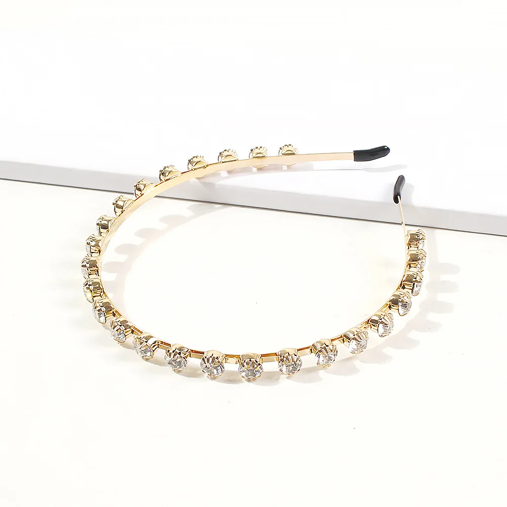 Повязка на голову с кристаллами для женщин аксессуары волос со стразами