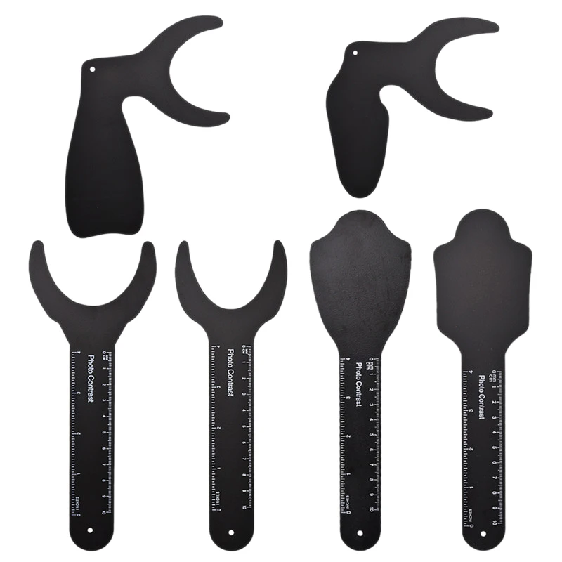 

6 шт. ортодонтический черный фон фото Ie контрастная пластина оральные щеки с отметкой клеща ускоряющее нагревание инструментов для стомато...