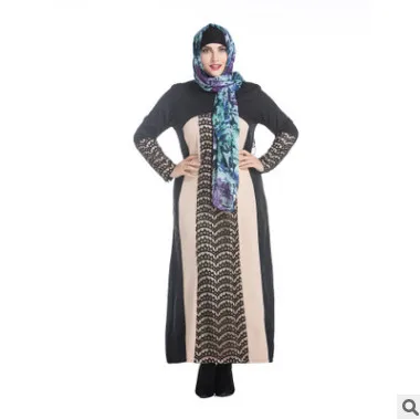 Элегантное Длинное кружевное мусульманское платье абайя Новое поступление